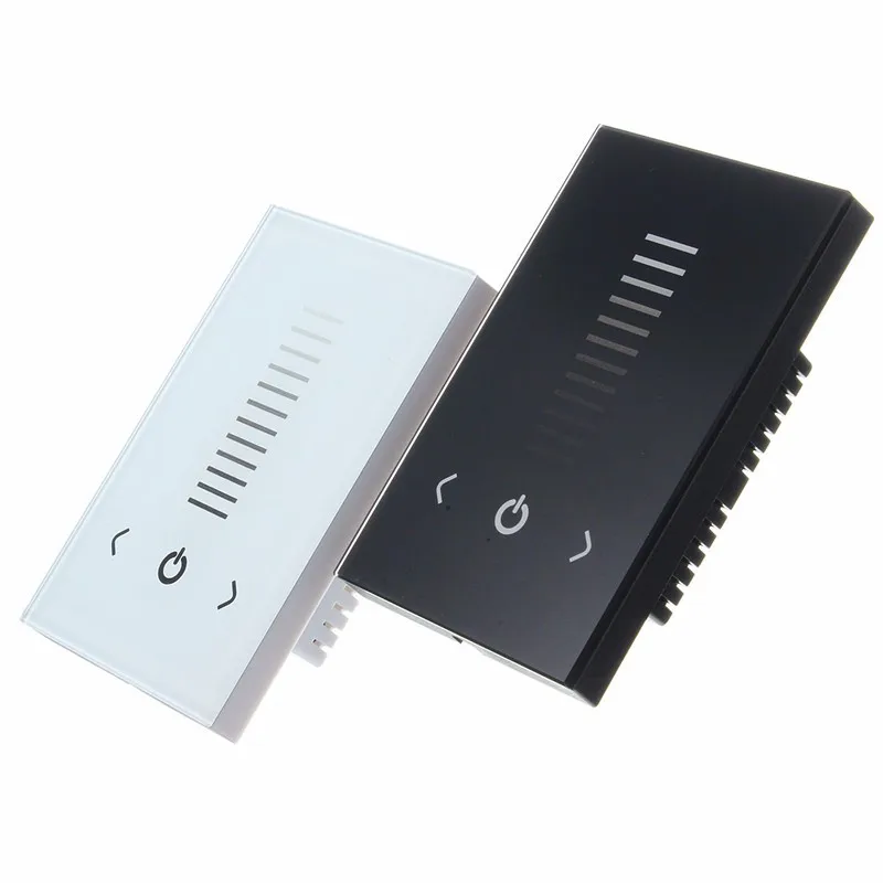 

Newest Home Touch Panel Brightness Controller Dimmer Wall Switch For Single Color LED Strip Light Lamp 8A DC12-24V White/Black