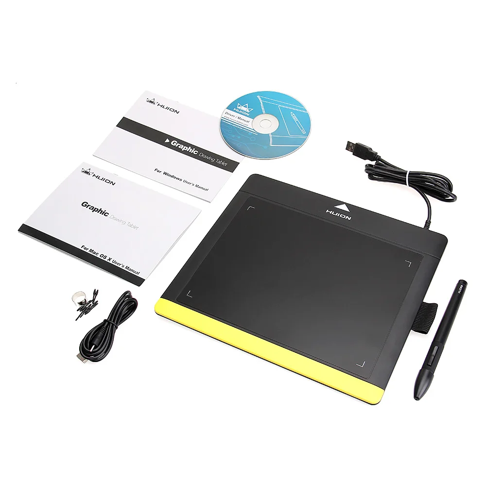 HUION профессиональная цифровая графическая ручка планшет USB подписные колодки графическая планшет Детские чертежные доски/панель для рисования