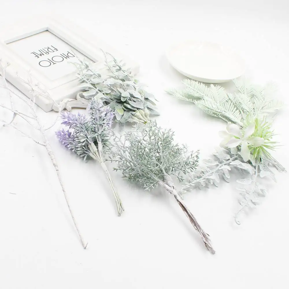 

Mini Plastic Artificial Flowers Wedding Bouquet DIY Scrapbook For Wedding Christmas Party Decoration Craft Gifts