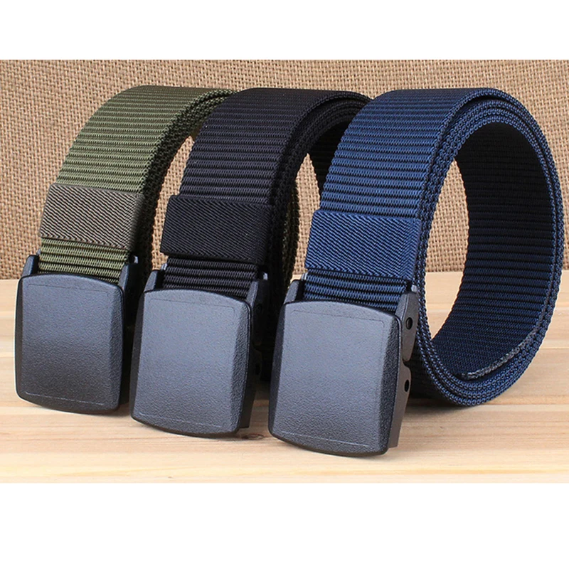 

ENNIU Men Belt 2019 New Fashion Unisex Army Tactical Waist Belt Jeans Male Casual Canvas Nylon Military Webbing Waistband