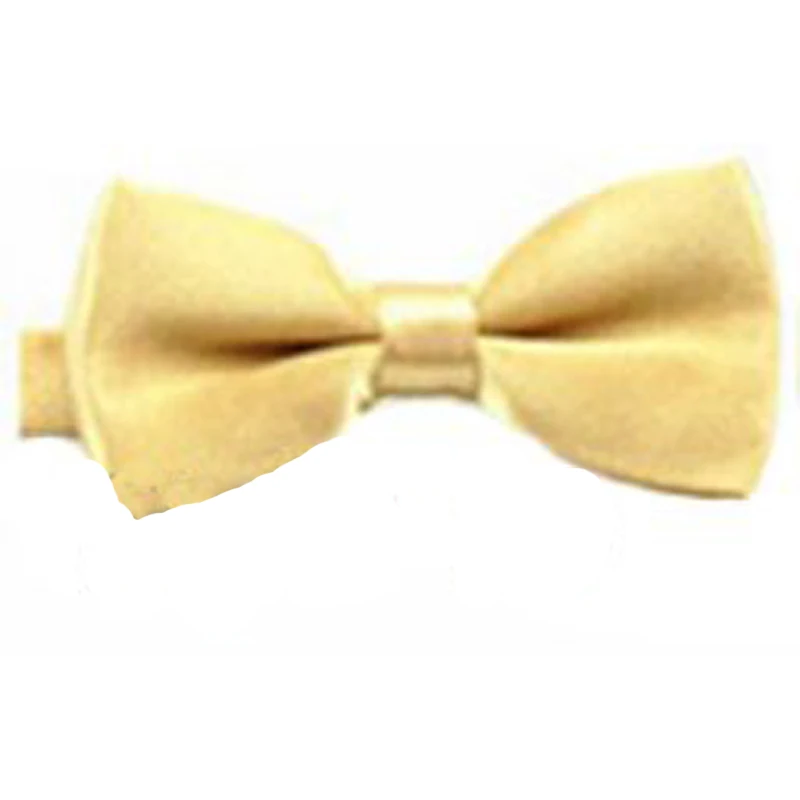 Детские однотонные свадебные галстуки-бабочки на завязках для маленьких мальчиков, YHB0003 - Цвет: Champagne
