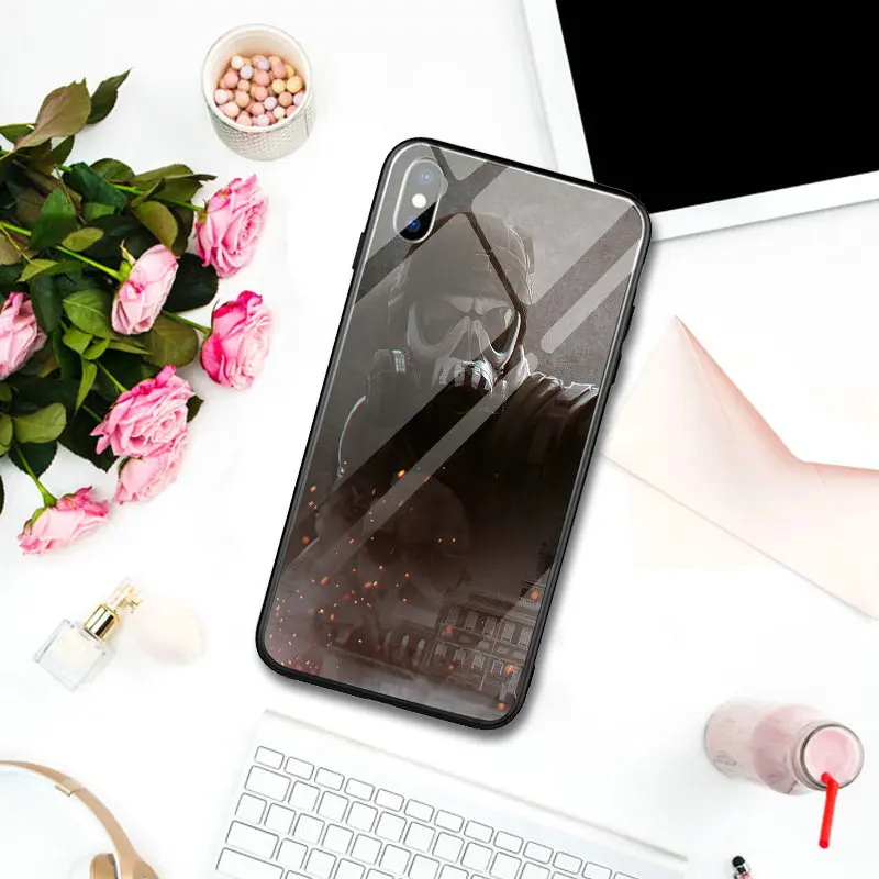 Телефонные чехлы из закаленного стекла для iPhone 5 телефон 7 6S 6 8 Plus X XR XS Max корпус