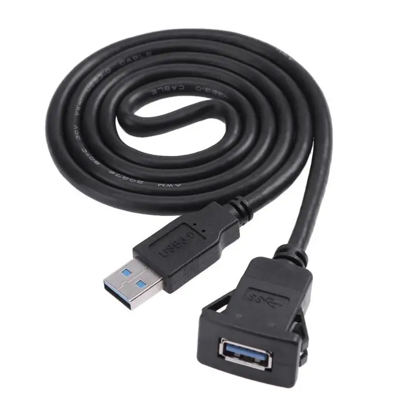 1 м/3.3фт метр один порт USB3.0 мужской женский автомобильный циферблат встроенный установка USB удлинитель Aux кабель аксессуары для автомобильной электроники