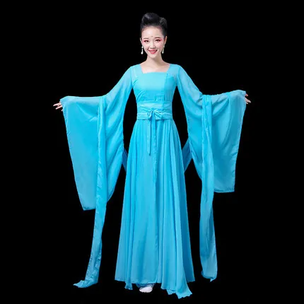 Женское танцевальное платье Hanfu элегантное сказочное в китайском классическом