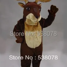 Стиль дружественный олень маскарадный костюм Лося талисман наряд костюм кунг-фу панды для рождественской зимней праздничной вечеринки SW635