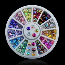 Красочный Милый блестящий, круглый ультратонкий узоры для ногтей с блестками лак для ногтей УФ-лак для ногтей клей маникюрный лак