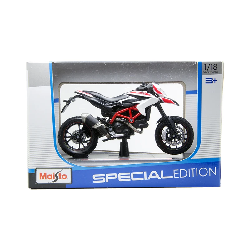 Maisto 1:18 модели мотоциклов Ducati HYPERMOTARD SP литье под давлением Пластиковые мото миниатюрные Гоночные Игрушки для коллекции подарков