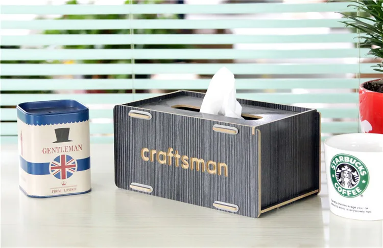 Креативная деревянная коробка для ткани домашний декор стойка для бумажного полотенца кухонные контейнеры коробка-держатель для салфеток