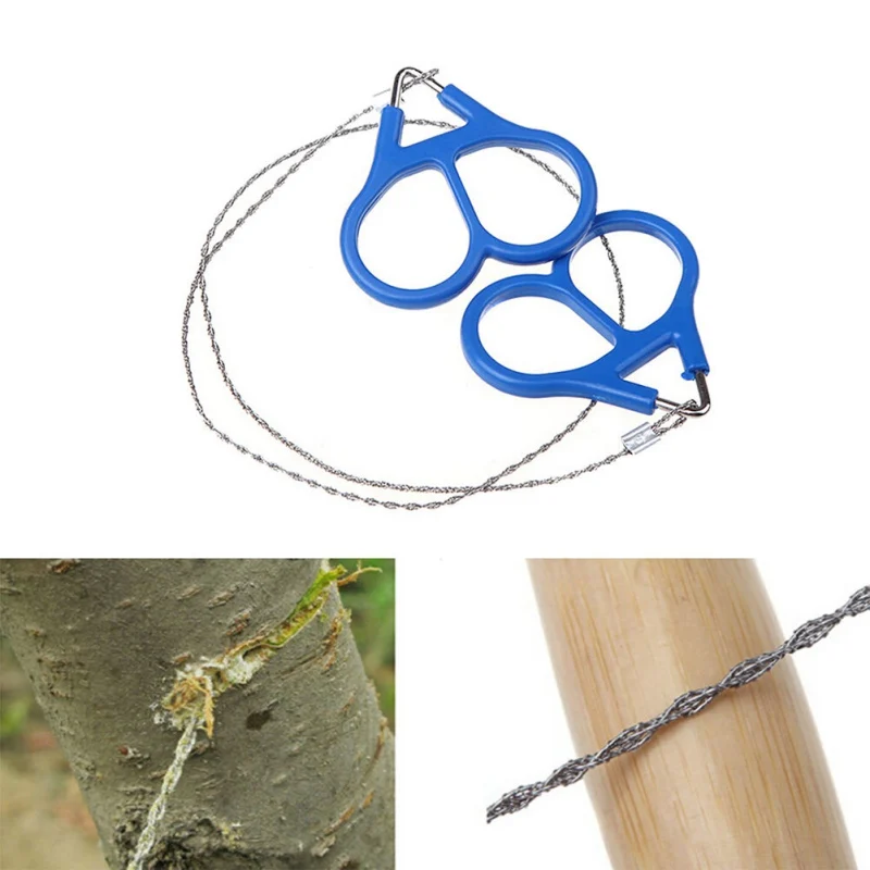 

Factory Price Camping Survival Wire Saw Rope EDC Multi tool Camping Equipment Hiking Titanium Survival Kit 1 Pcs