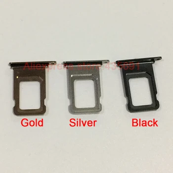 

10Pcs Original New Nano Single Dual Sim Card Tray Holder Slot for iPhone XS MAX 6.5" Sim Card Tray Socket with Rubber Sealing