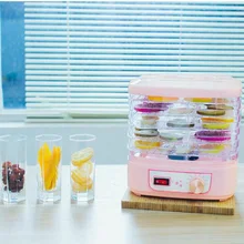 Еда осушитель фрукты овощ, травы сушильные машины для мяса закуски для домашних животных Еда сушилка для фруктов с 5 лотков 220V Кухня Приспособления