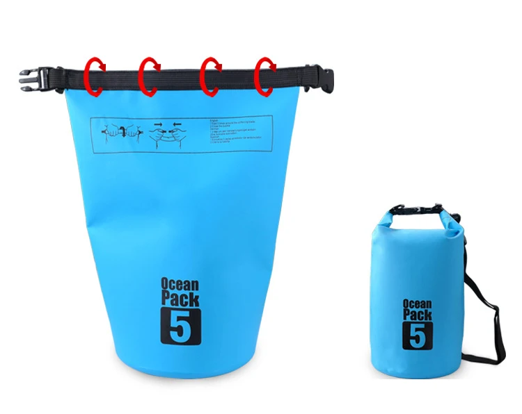 2L/5L/10L/15L/20L Водонепроницаемый сухой мешок для каноэ каяк Рафтинг Спорт на открытом воздухе плавательный мешок путешествия комплект рюкзак