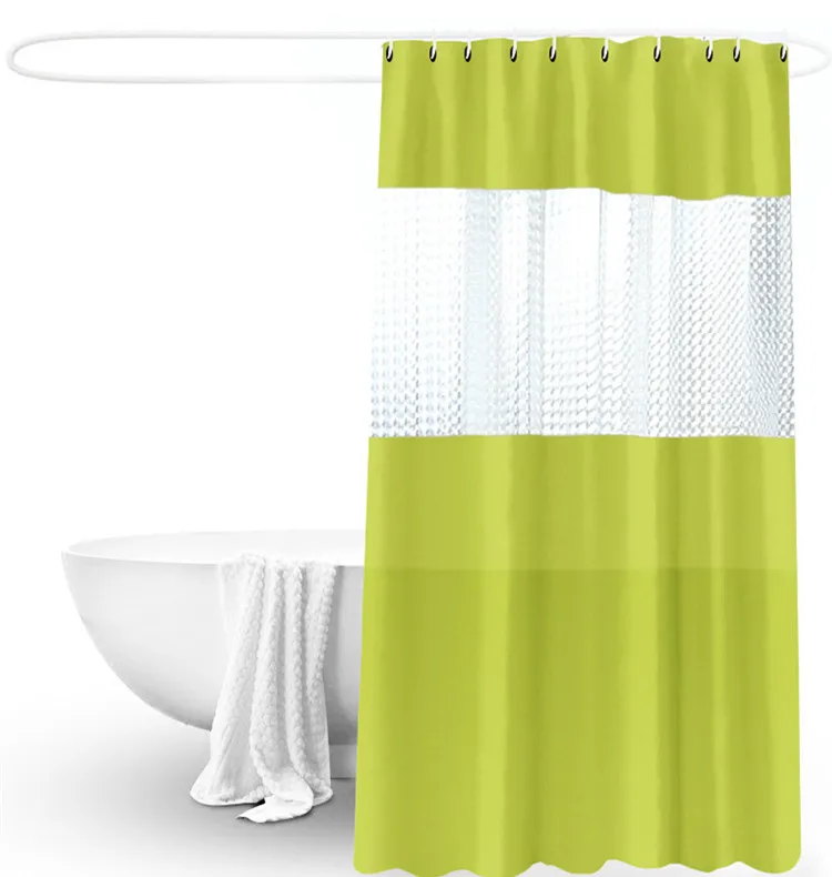 

Thickened PEVA Shower Curtain 3D Splicing Translucent Waterproof Bathroom Shower Bath Partition Curtain