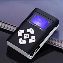 Портативный mp3-плеер мини с ЖК-экраном Клип MP3-плеер для занятий спортом 3,5 мм MP3 Поддержка Micro TF/SD слот для карт