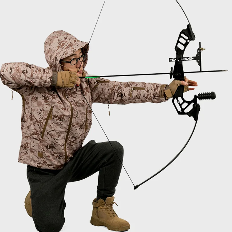 

Outdoor Sports Archery Hunting 30-45Lbs Straight Pull Bow for Right Handed Compound Bow Shooting Game