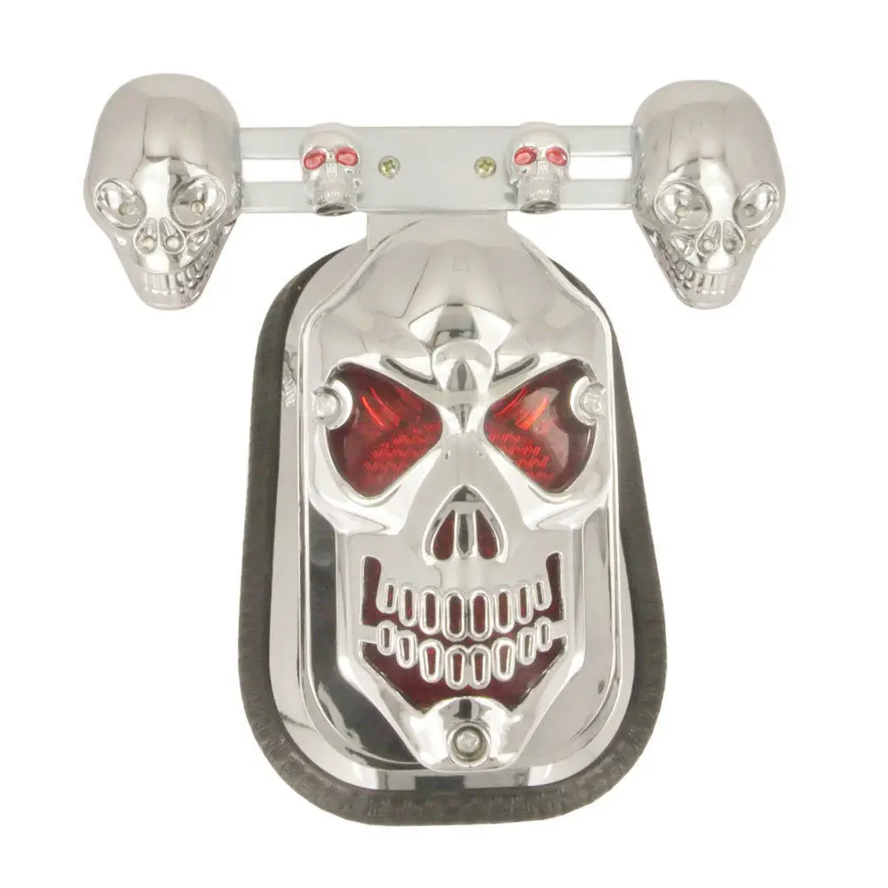 

Skull Turn Signal Brake Rear Tail Lights for Honda Yamaha Suzuki Kawasaki Motorbike