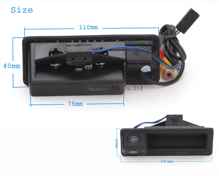 Koorinwoo Беспроводной багажник автомобиля ручка заднего вида Камера парковки задним ходом для BMW E60 E61 E70 E71 E72 E82 E88 E84 E90 E91 E92 E93 X5