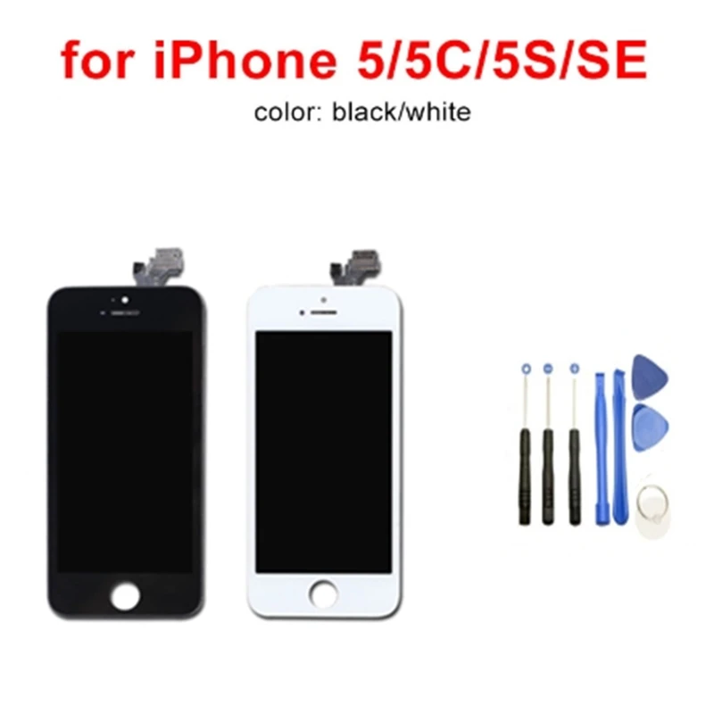 

Factory sales AAA quality screen for iPhone 5 5S 5C SE 5SE LCD screen display and digitizer replacement touch screen Add free to