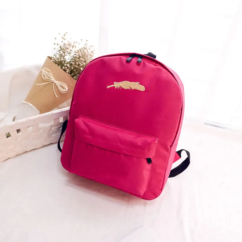Girl Canvas Shoulder School Bag Travel Rucksack Lady Simple Bookbag Hot Fashion Women Backpack Satchel bookbags-for-girls