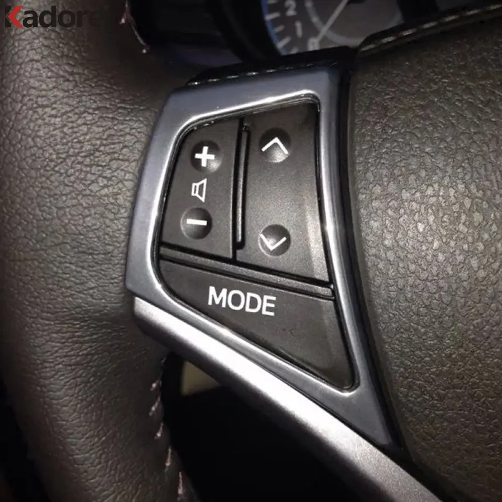 

For Toyota Yaris Vios 2013 2014 2015 Sedan ABS Matte Steering Wheel Panel Cover Trim Inner Decal Frame Interior Accessories