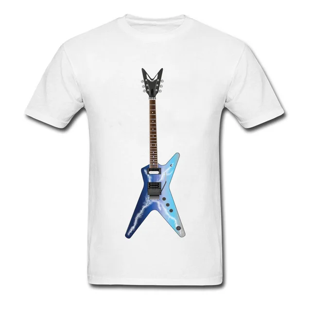 Electric Guitar T shirt Cool Band T Shirt Men 3D Tops Tees No Fade Tshirt Printed Clothing Rock