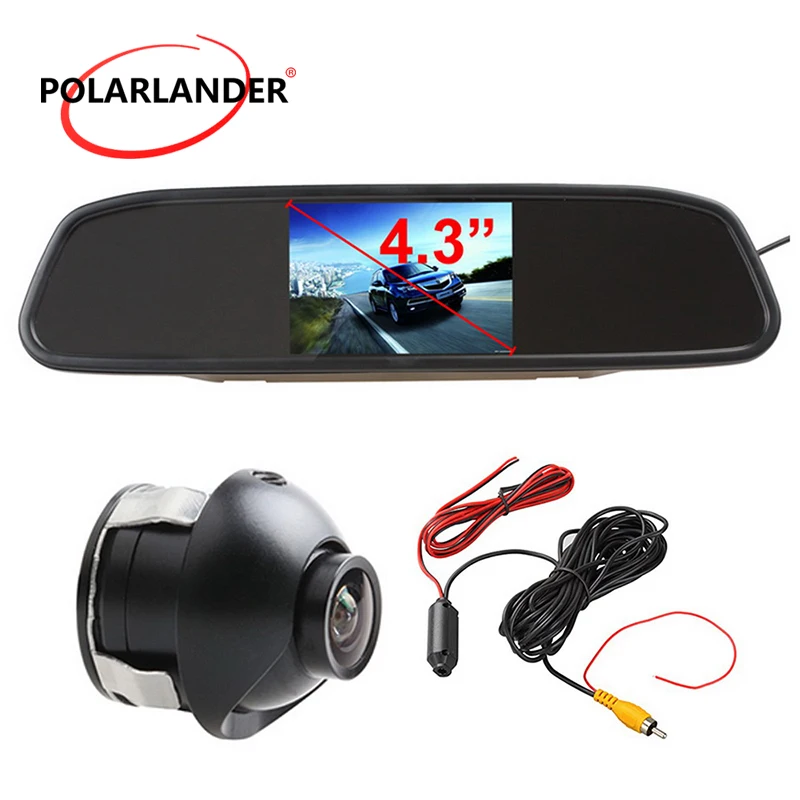 

Rear View Camera car monitor 4.3 inch TFT Screen Parking Monitor LED Waterproof Night Vision HD Video Mirror Monitor