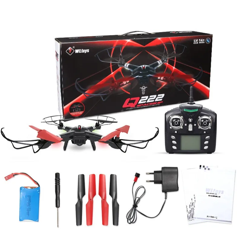 WLtoys Q222K Q222 K WiFi FPV 720P Радиоуправляемый квадрокоптер RTF 2 4 ГГц Дрон с hd камерой Режим