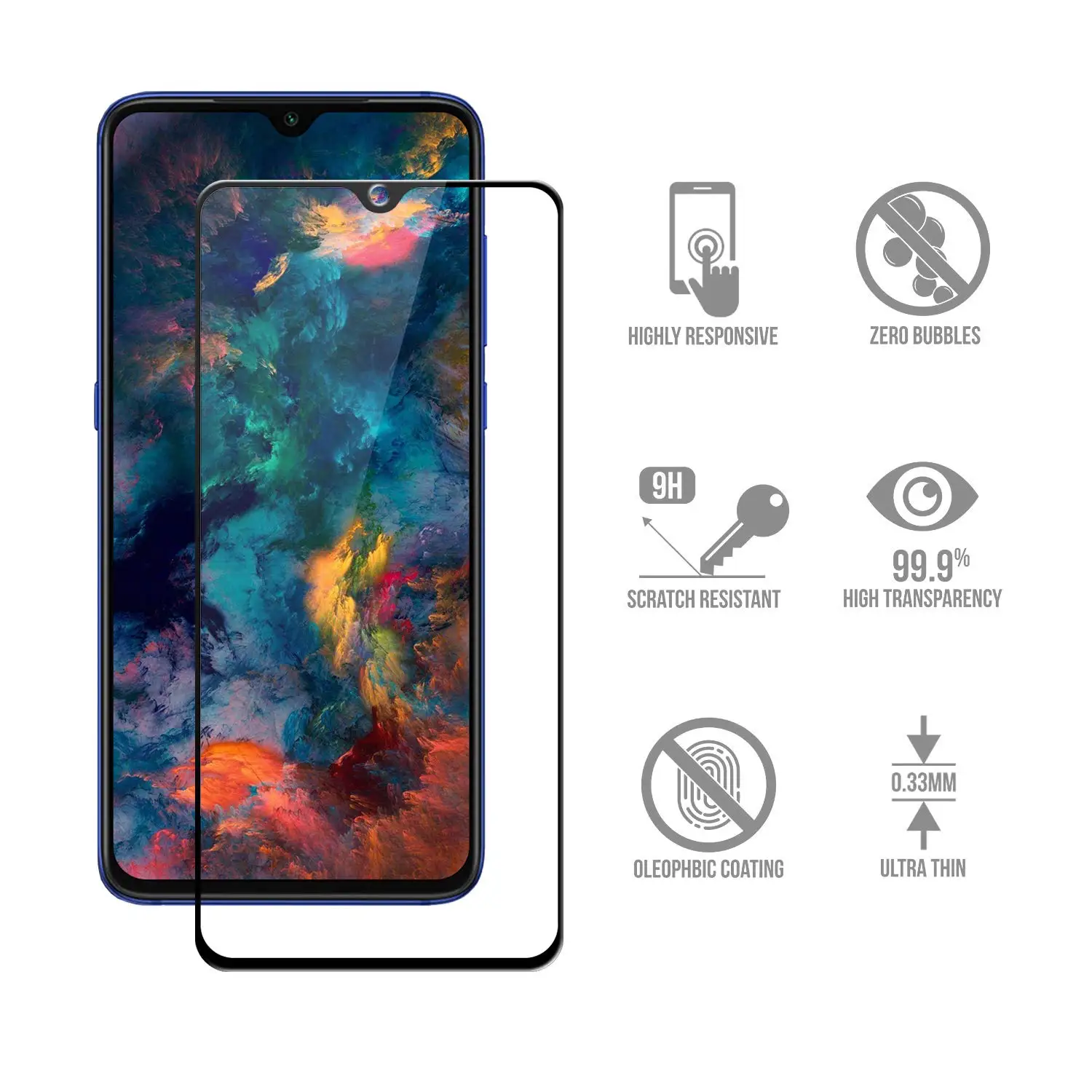 Стекло для Samsung Galaxy A50 A30 A70 A20 A10 A40 защита экрана закаленное стекло A 70 50 30 20 10