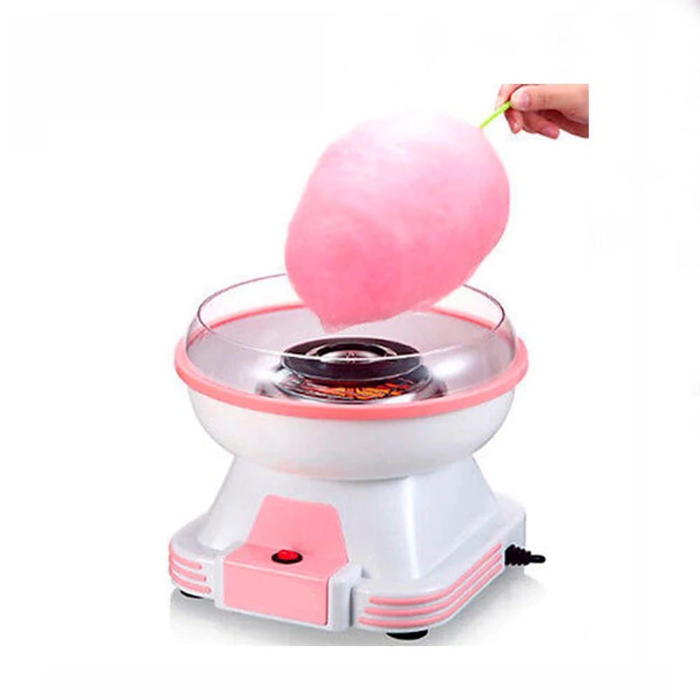 220V Electric Mini Cotton Candy Maker Machine Sugar Home Kits 500W Kids