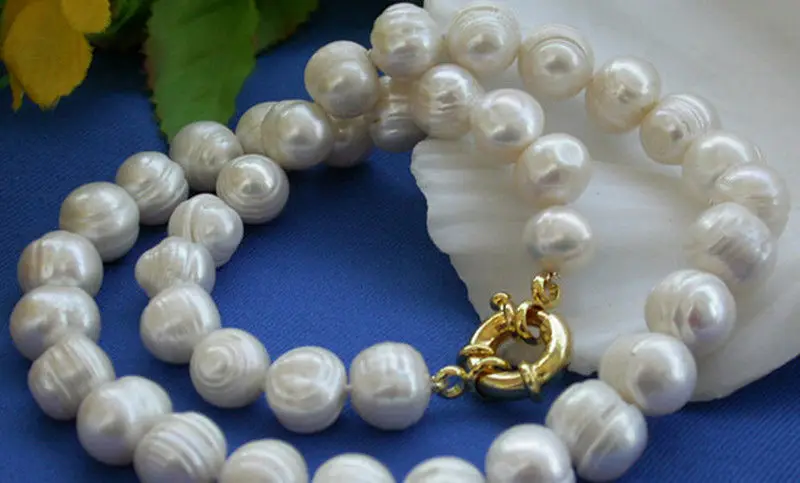 

Free shipping >>>>>Natural 10-11MM White Akoya Cultured Pearl Necklace 17" AAA+006