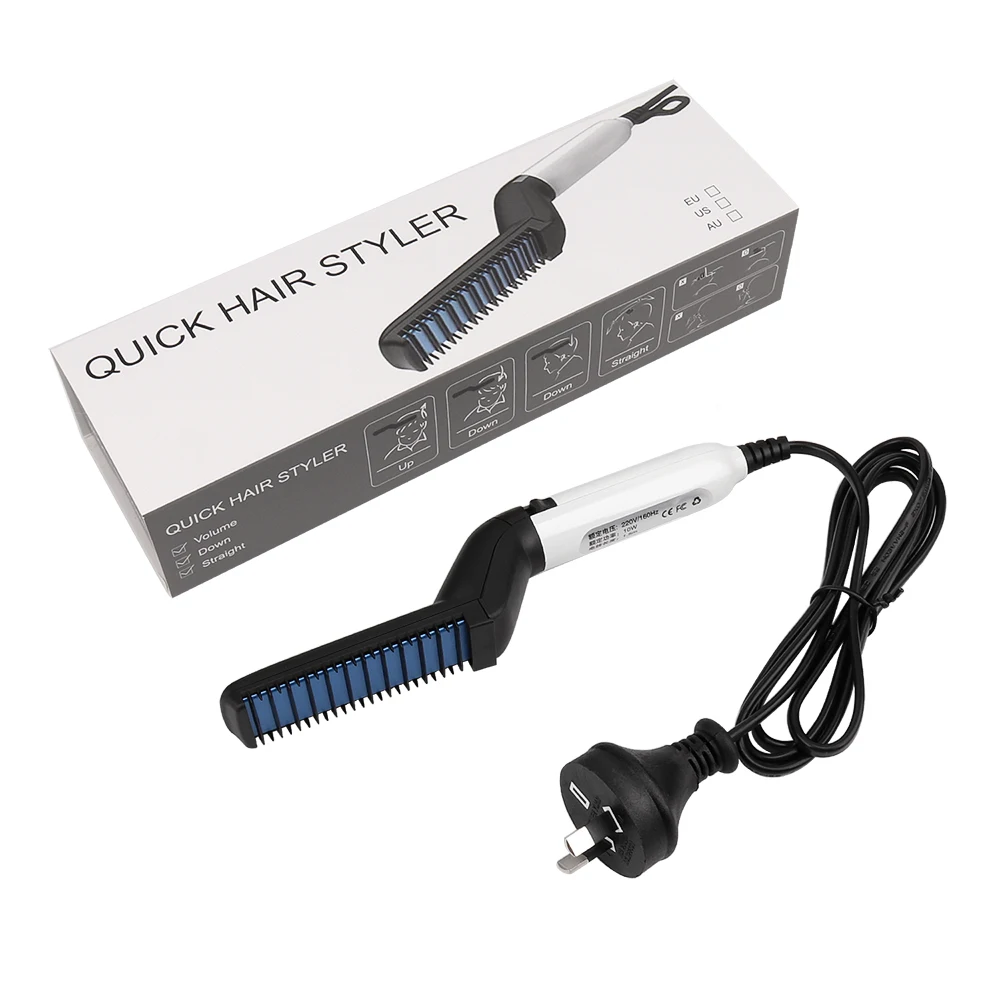 Men Quick Beard Straightener Styler Comb Multifunctional Hair Curling Curler Show Cap Tool Quick Hair Styler Beard Straightener Men Quick Beard Straightener Styler Comb Multifunctional Hair Curling Curler Show Cap Tool Quick Hair Styler Beard Straightener