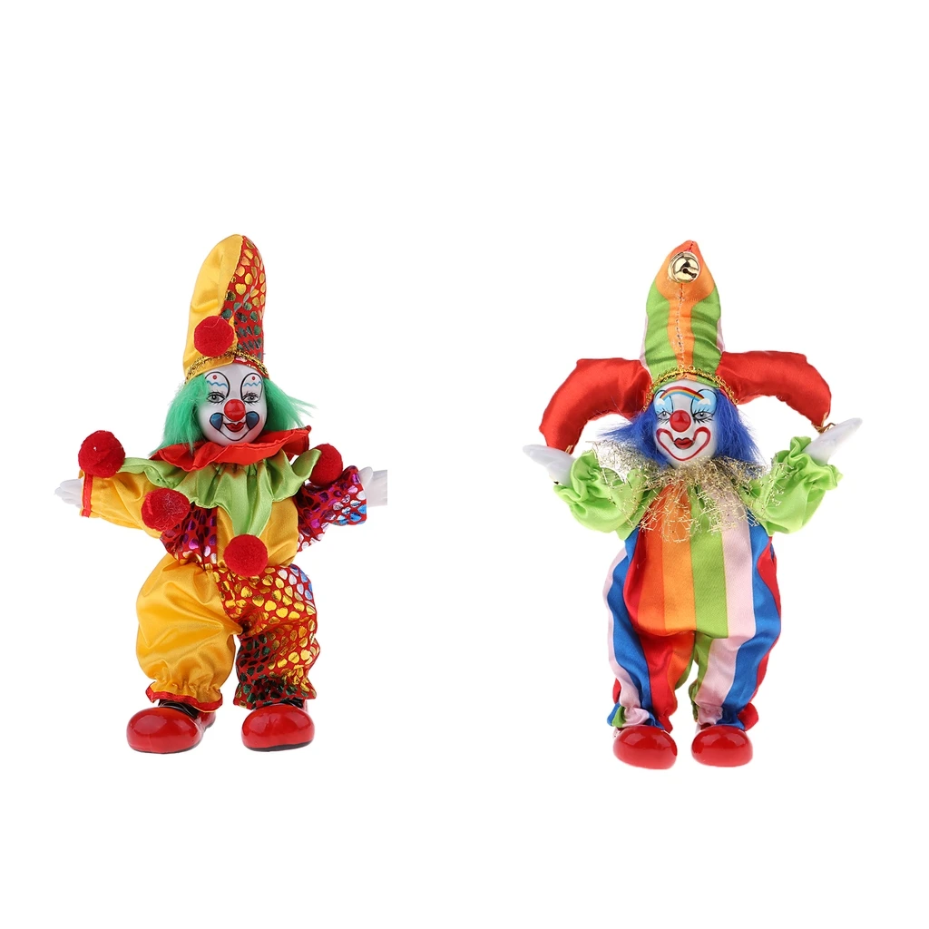 2pcs 6inch Figure Halloween Decoration Clown Man Doll for Christmas, Birthday Gift