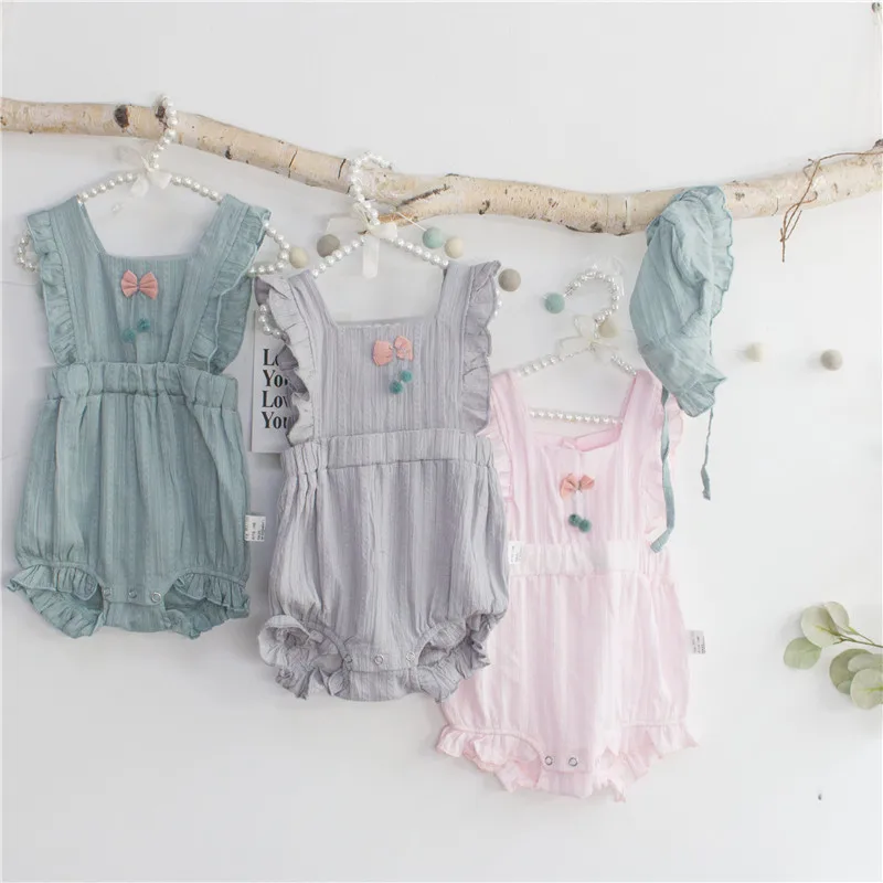 EnkeliBB качество; Одежда для новорожденных девочек; комбинезон для маленьких девочек на лето; красивый комбинезон для малышей; детские комбинезоны с оборками в рубчик