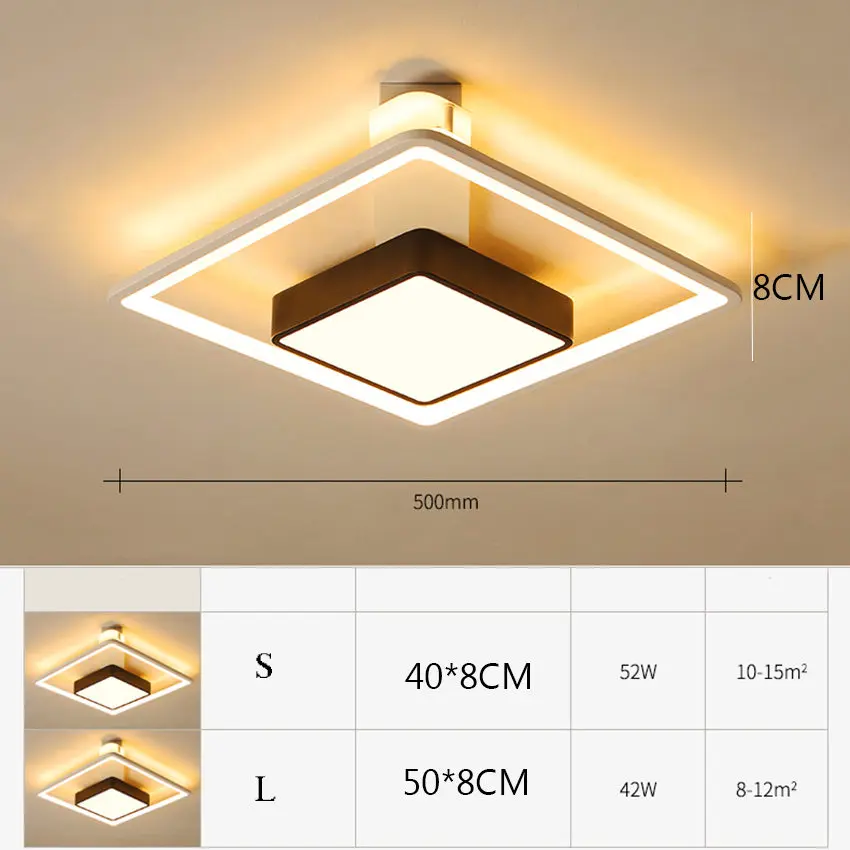 Ceiling lamp Современный металлический акриловый светодиодный светильник потолочный светильник Лофт гостиная спальня Ресторан Декор светодиодный потолочный светильник подвесной светильник - Цвет корпуса: Ceiling lamp