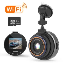1080P cámara de salpicadero cámara grabadora DVR de coche Full HD 1,5 "Pantalla 170 ° de ángulo ancho conexión WiFi G Sensor de grabación en bucle WDR