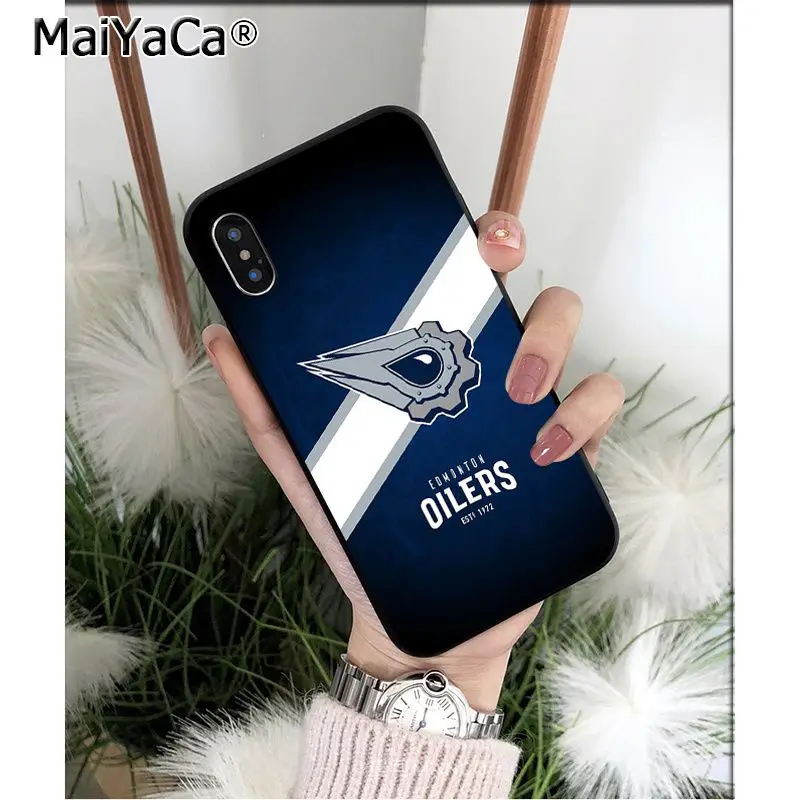 MaiYaCa Edmonton Oilers клиент высокое качество чехол для телефона для Apple iPhone 8 7 6 6S Plus X XS MAX 5 5S SE XR Чехол для мобильного телефона s