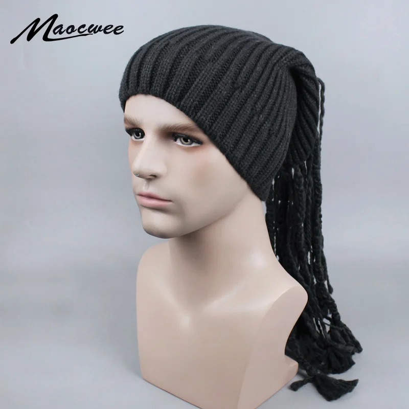 

Dreadlocks hat Jamaica Rasta Gorro Slouchy Beanie Hat Winter Warm Knitted Reggae Solid color Striped Hip Hop Baggy Cap Skullies