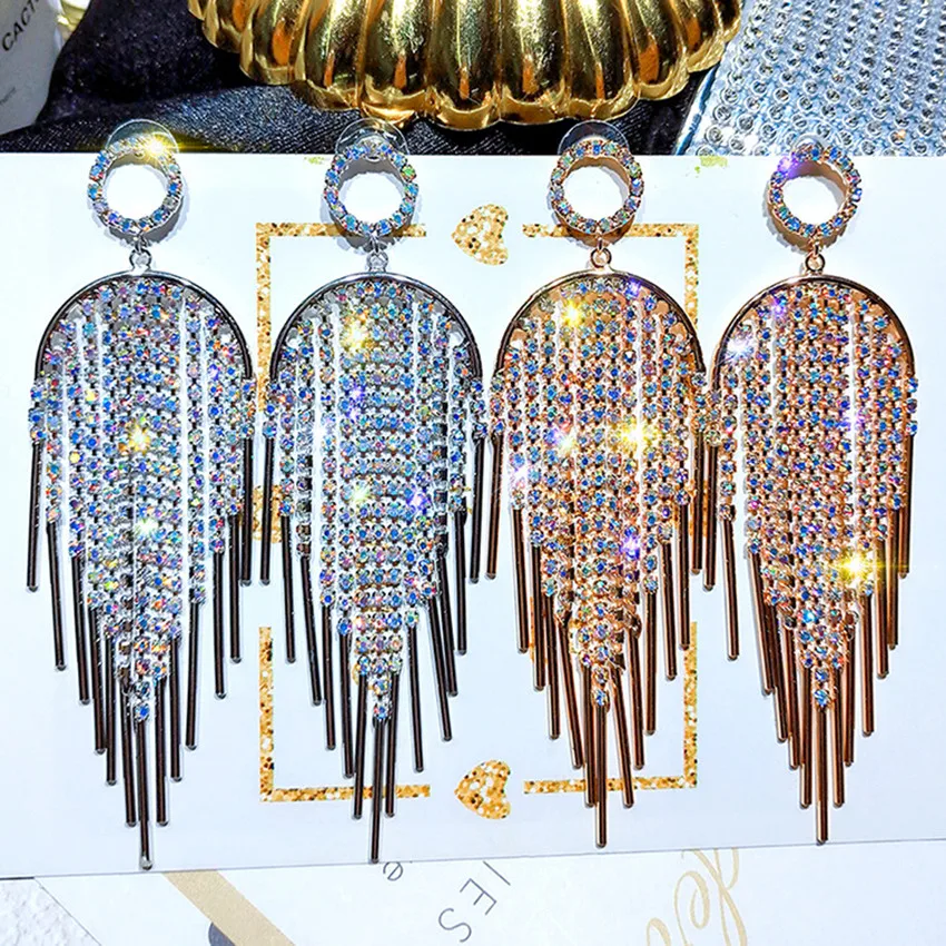 DREJEW длинные серебряные серьги-капельки для женщин из розового золота, корейские 925 Висячие серьги для женщин, свадебные, рождественские HE318