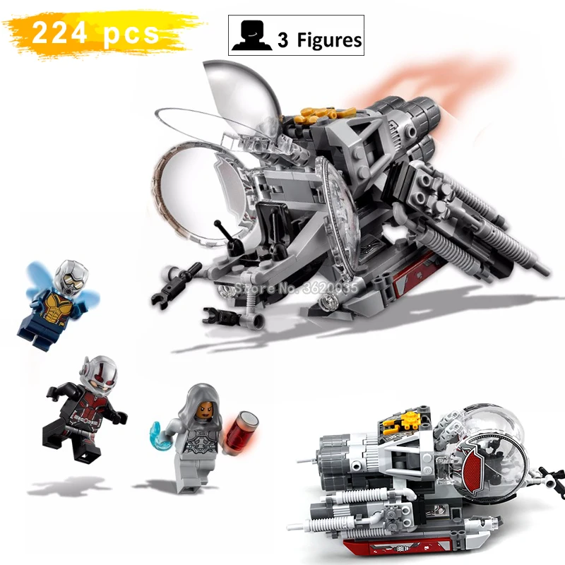 

quantum world Marvel Super hero series ant model figures Mini weapons Chasing Compatible legoinglys 76109 Avengers 3 toy gift