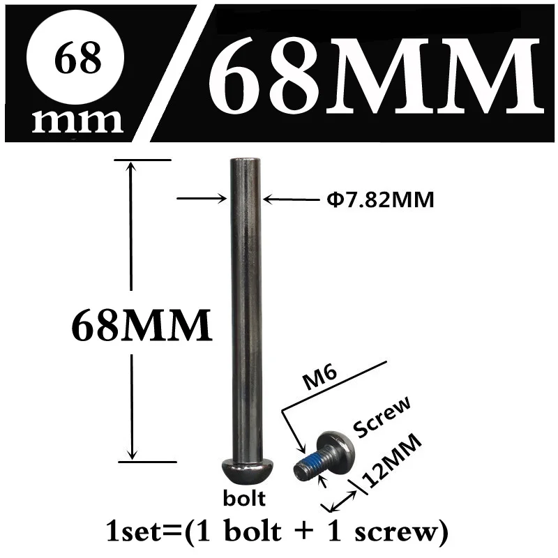 M6 и 8*29 33 45 50 54 57 70 мм скутеры роликовые коньки велосипедный велосипед амортизаторы гайка и Болты Винты серебро 1 комплект
