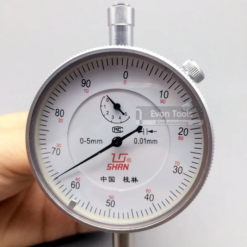 Циферблатный индикатор 0-5мм/0.01мм индикаторный нутромер циферблатный нутромер с ухом циферблатный измерительный прибор индикатор часового типа микрометр стрелочный индикаторные часы измерительный инструмент