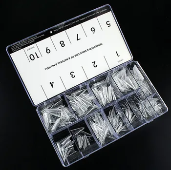 

Nail Sharp Ending French Stiletto False Nail Acrylic Tips salon Artificial nail tips 500 with box