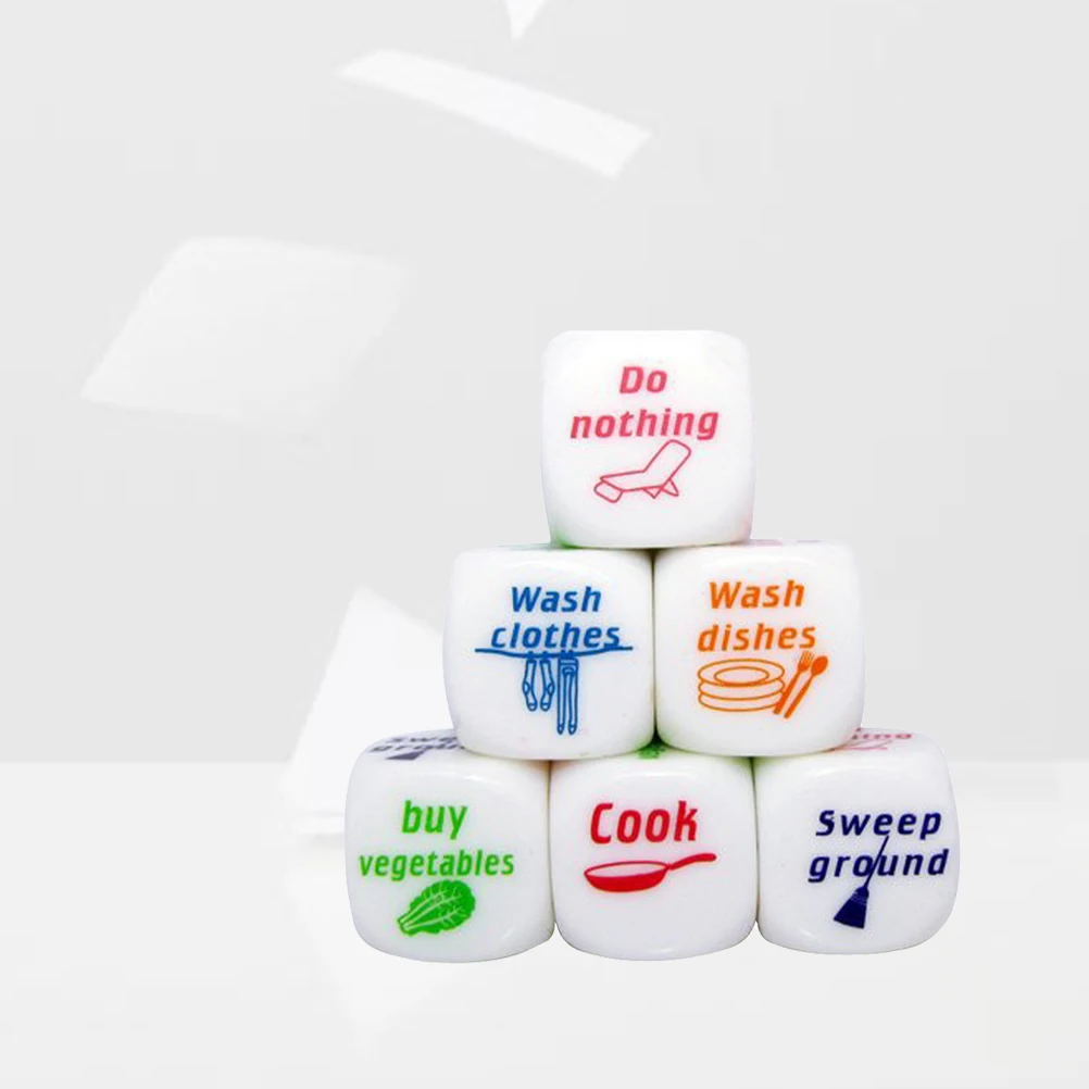 1pc Novelty Dice Creative Fun Dice Adult Toy For Daily Housework Games Toys