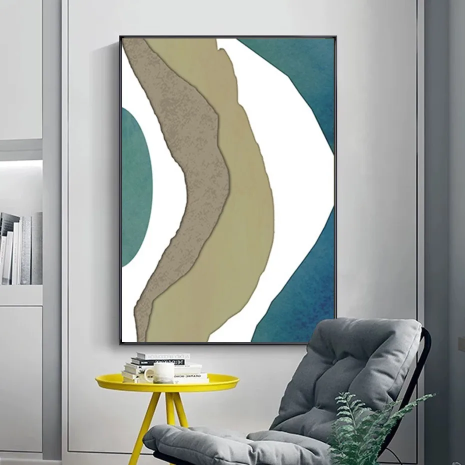 

Abstract Striped Geometric Scandinavia Canvas Painting Posters Prints Wall Art Pictures for Office Living Room Home Decor