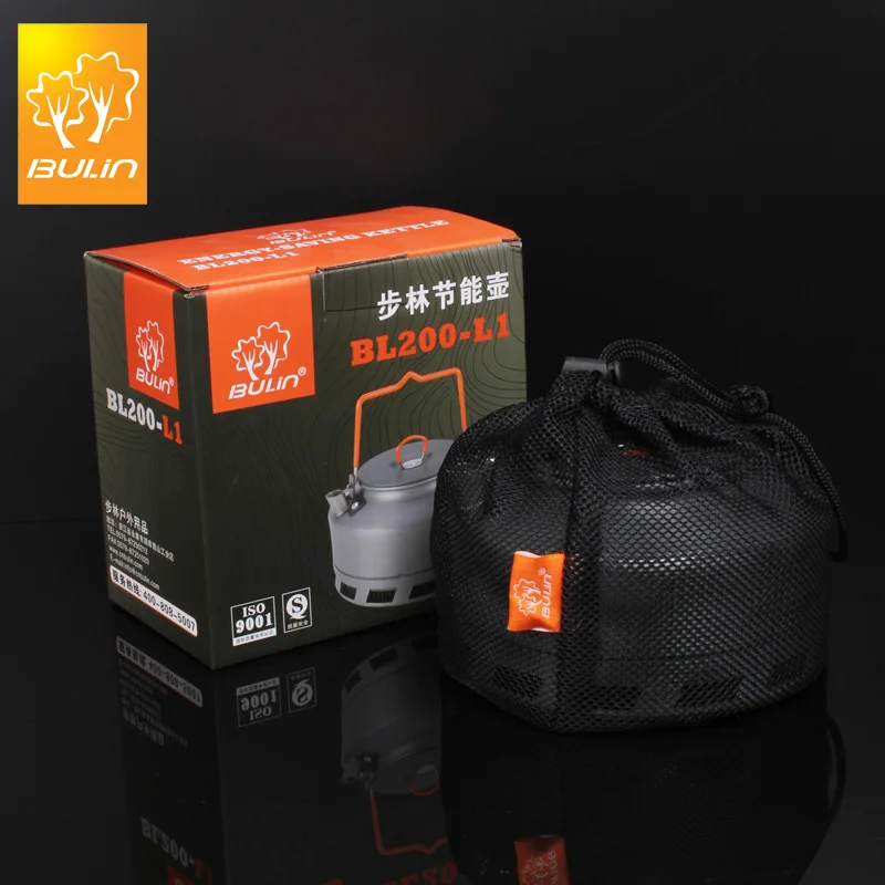 Чайник для кемпинга Bulin 1L теплообменник чайник пикника алюминиевый сплав|camping heat