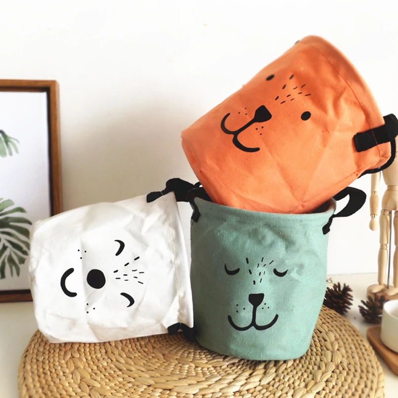 

Round Multi-function Cloth Storage Basket Folding Clothes Storage Bag Baby Toy/Debris Storage Basket Lingerie Storage Bag