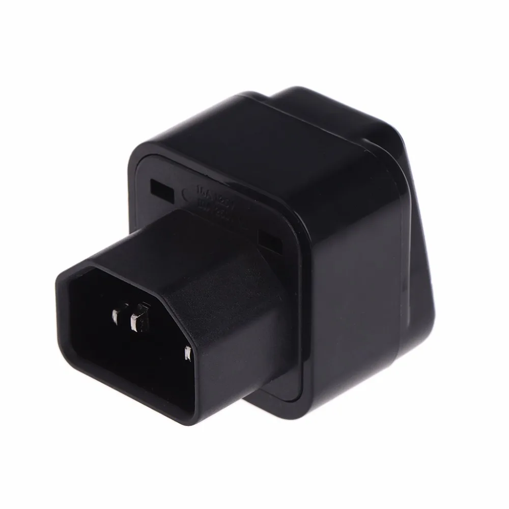 IEC 320 C14 To Universal Female Power Adapter AC Power Plug Connector
