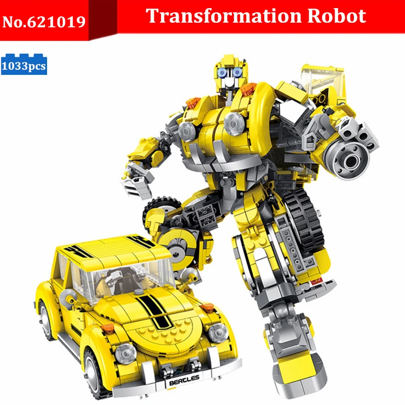 

1033pcs DIY Legoing Transformation Robot Building Blocks Model Bricks Compatible With Legoingly Creator Car Truck Toys For Kids