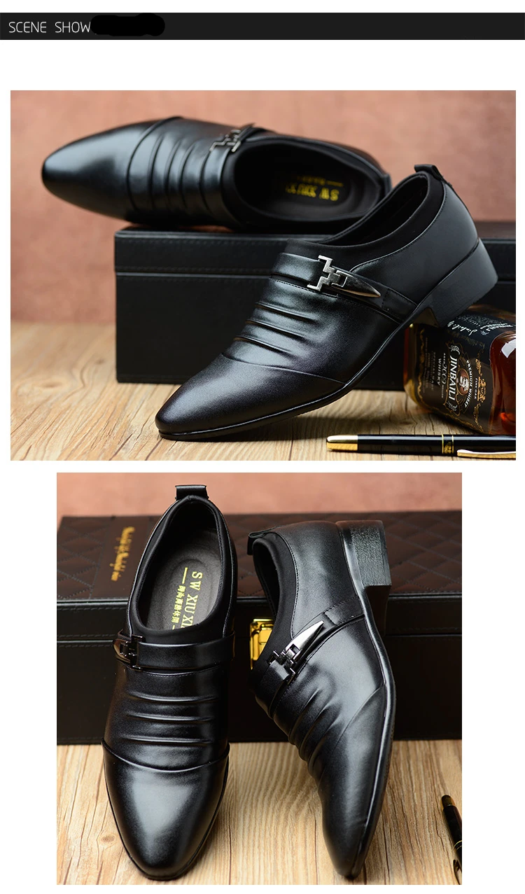 Casual sapatos de couro sapatos de casamento