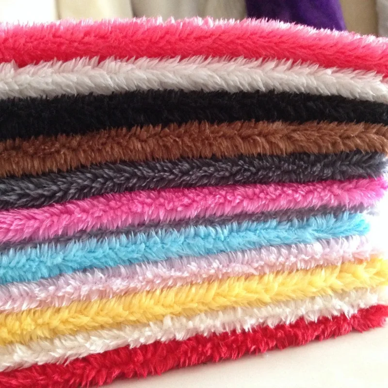 Autumn and winter flannel material / artificial short plush fabric ...